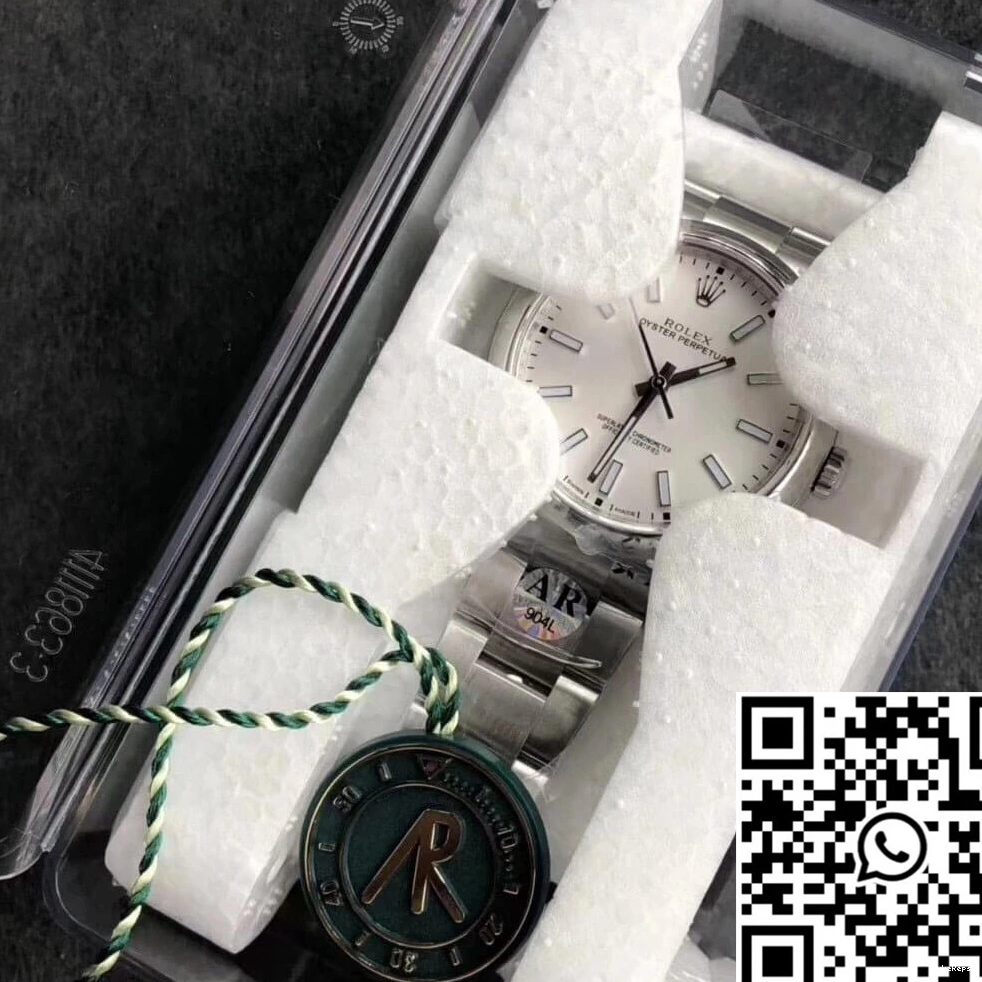 Perpetual Oyster White 39MM Rolex 114300 Dial Factory AR 1107